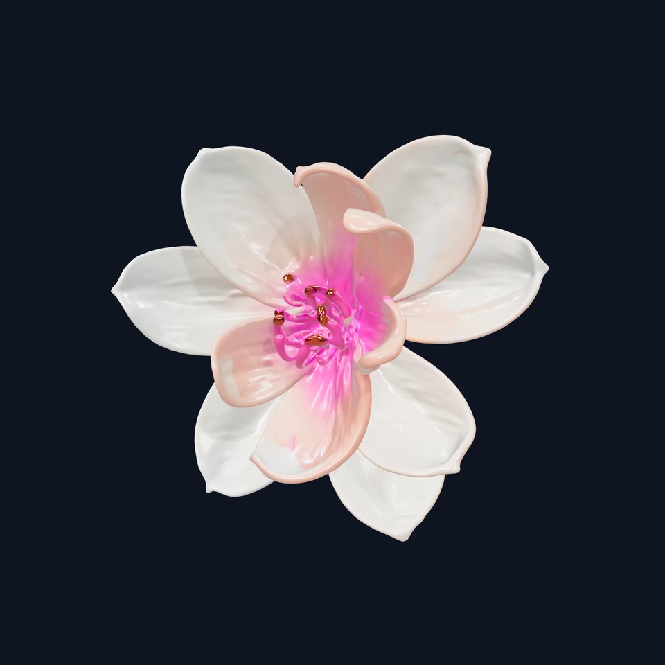 Floral Blossom D Model Pack